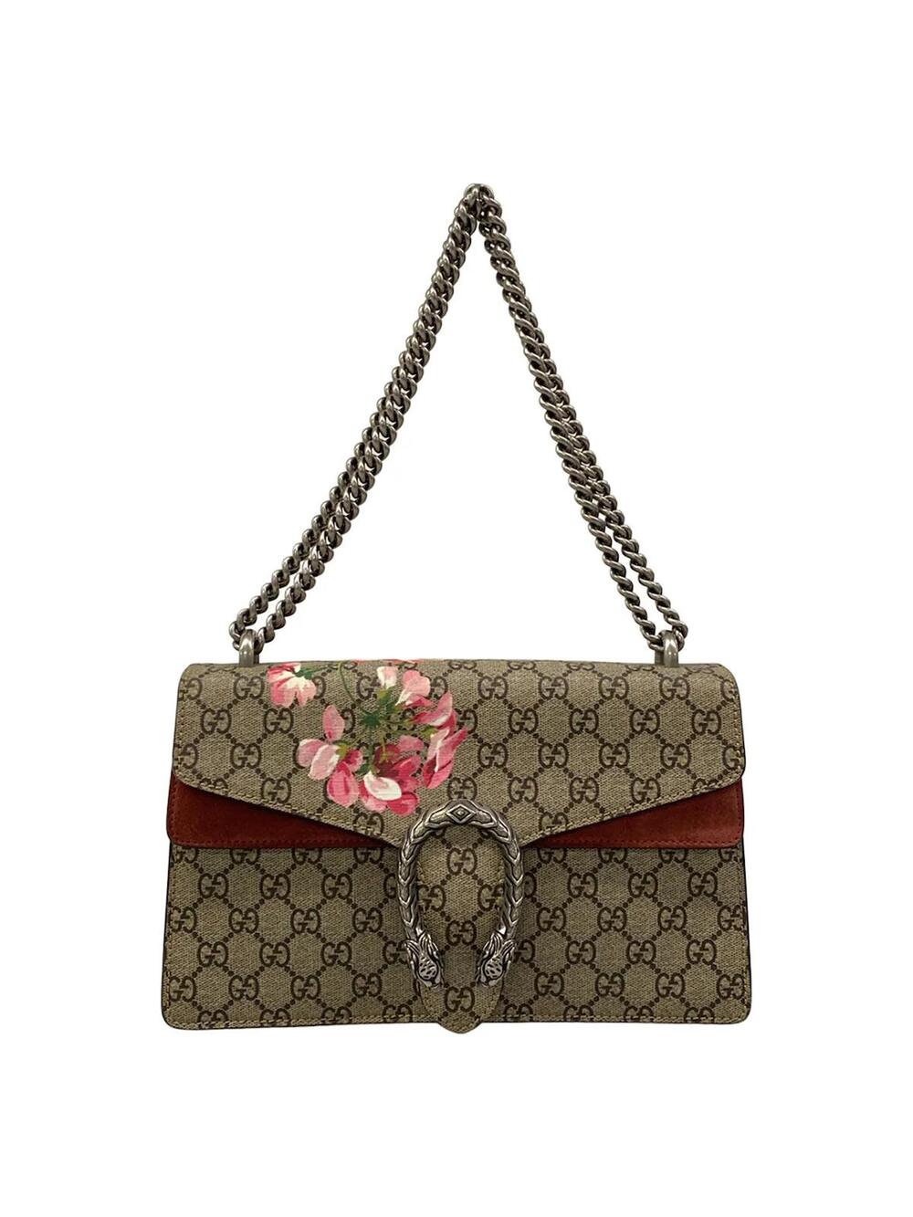 Gucci Dionysus Beige Dark Brown Red Pvc #347034G10B